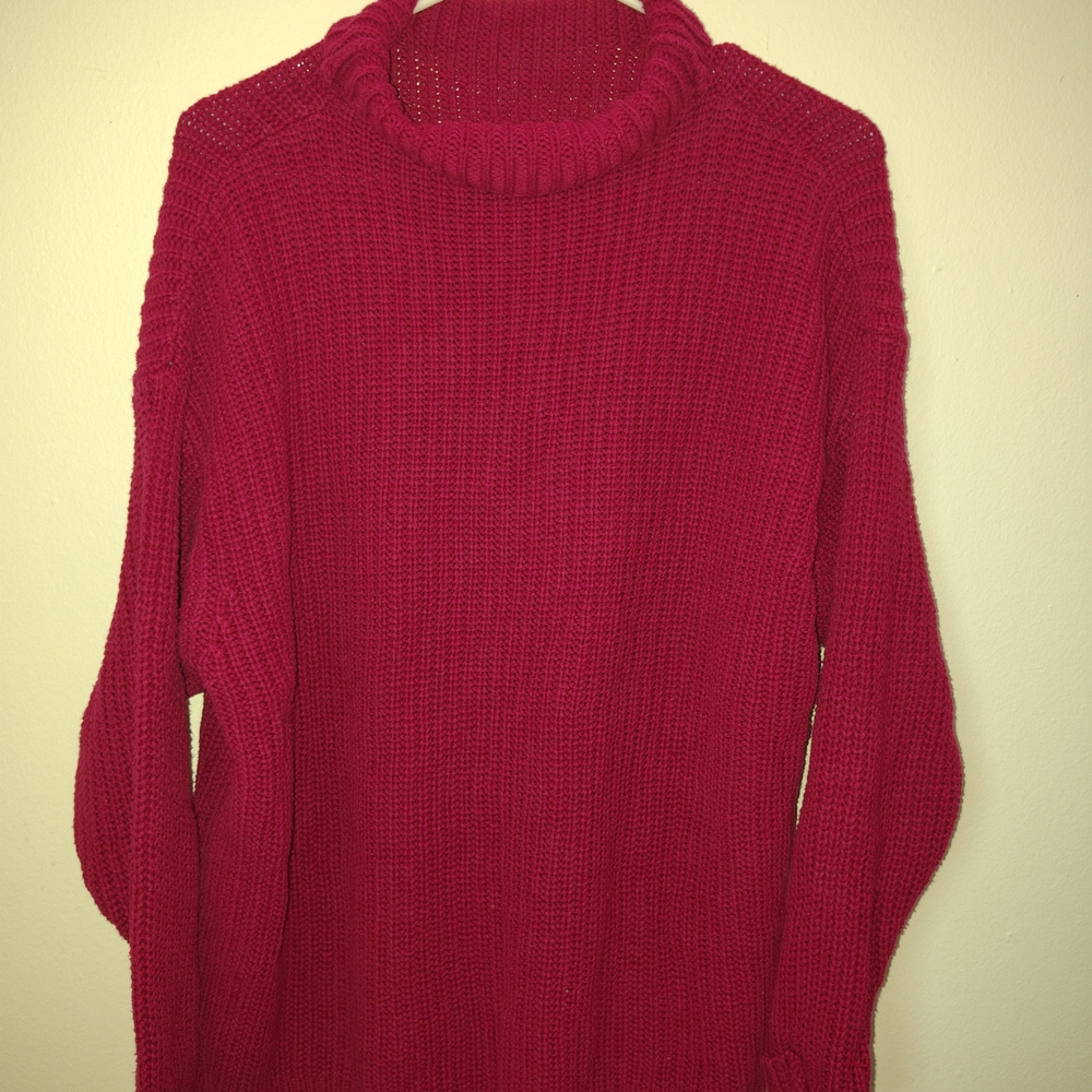 Cozy Red Turtleneck Sweater